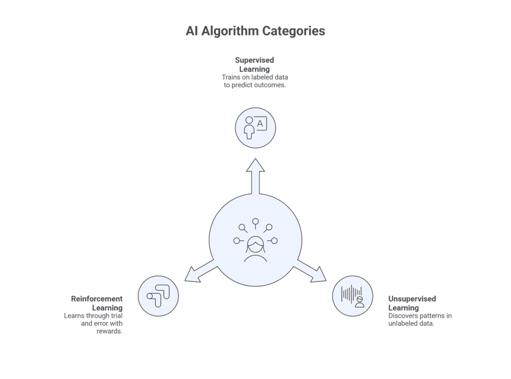 Main Categories of AI Algorithms