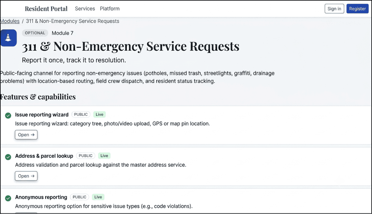 311 software for counties